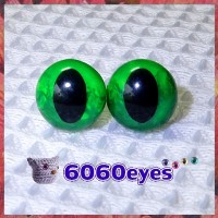 1 Pair Maleficent Hand Painted Safety Eyes